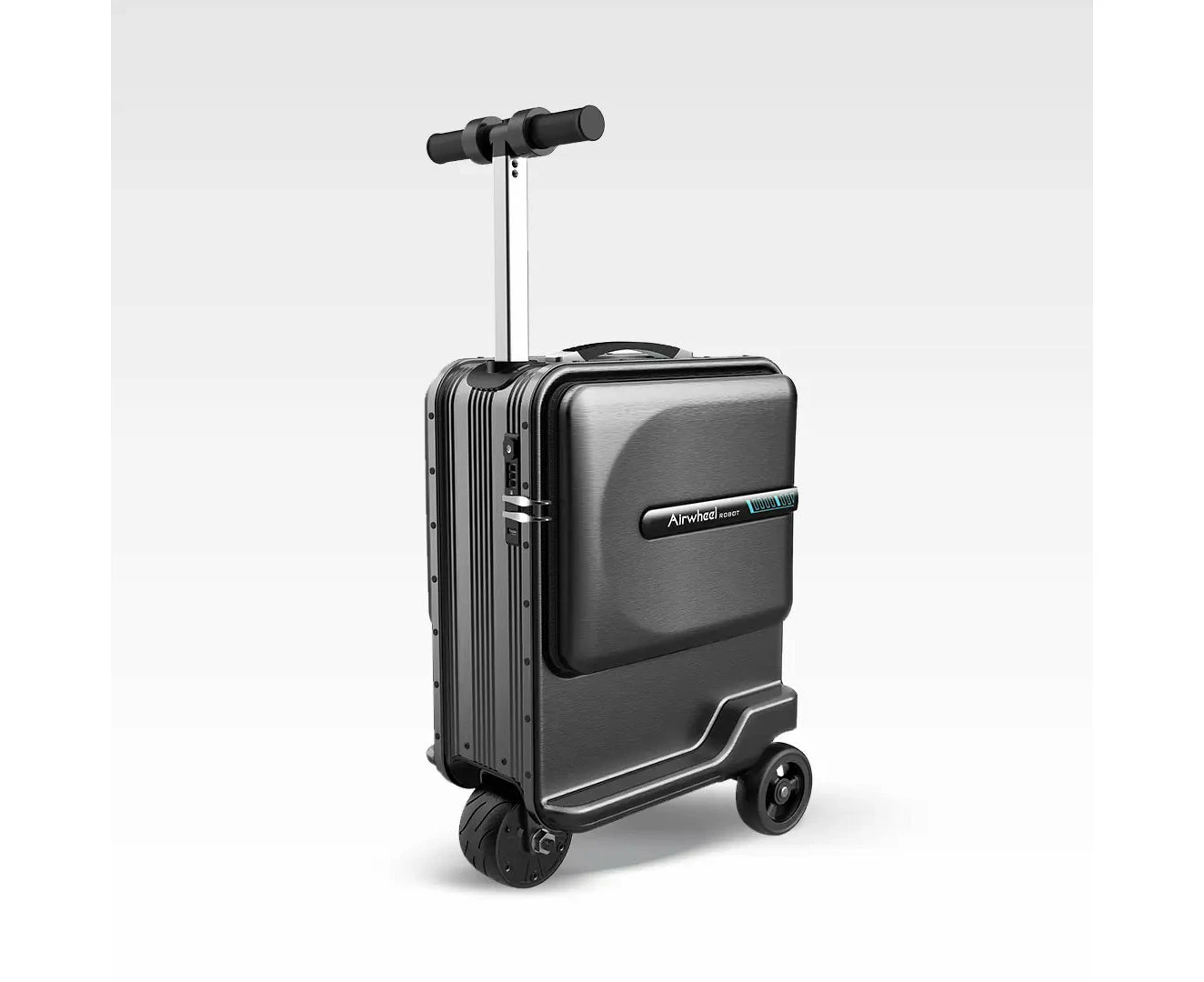 Airwheel SE3MiniT Black | Electric Rideable Smart Suitcase | 20-Inch with 26L Capacity