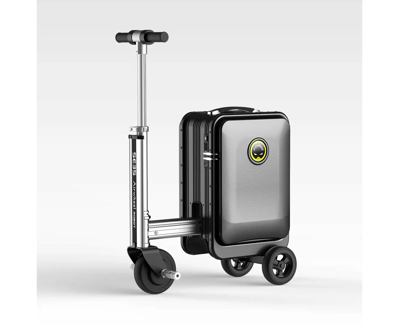 Airwheel SE3S Black| Electric Rideable Smart Suitcase | 20-Inch with 20L Capacity