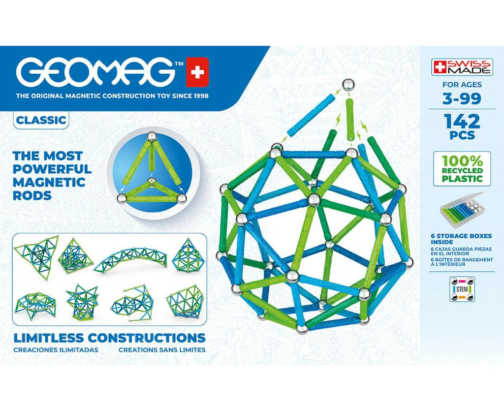 Geomag Classic Green Line Colour - 142Pcs