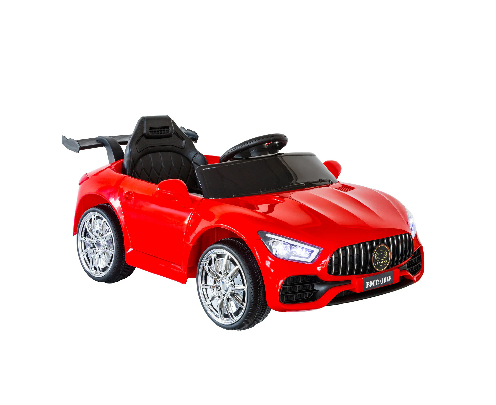 Lenoxx Mercedes-inspired Design Ride-on (Red) Electric Car with Parental Remote Control