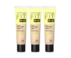 3 x Maybelline Fit Me Tinted Moisturizer 30mL - 103