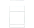 vidaXL Freestanding Towel Rack White 48x24x79 cm Iron