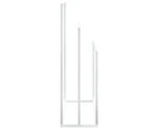 vidaXL Freestanding Towel Rack White 48x24x79 cm Iron