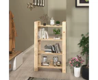 vidaXL Book Cabinet/Room Divider 80x35x125 cm Solid Wood Pine