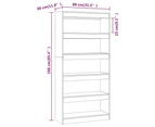 vidaXL Book Cabinet/Room Divider High Gloss White 80x30x166 cm Engineered Wood