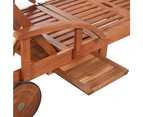 vidaXL Sun Lounger Solid Acacia Wood