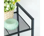 SONGMICS Bathroom Shelf 5-Tier Storage Rack with Adjustable Shelf Black BSC35BK