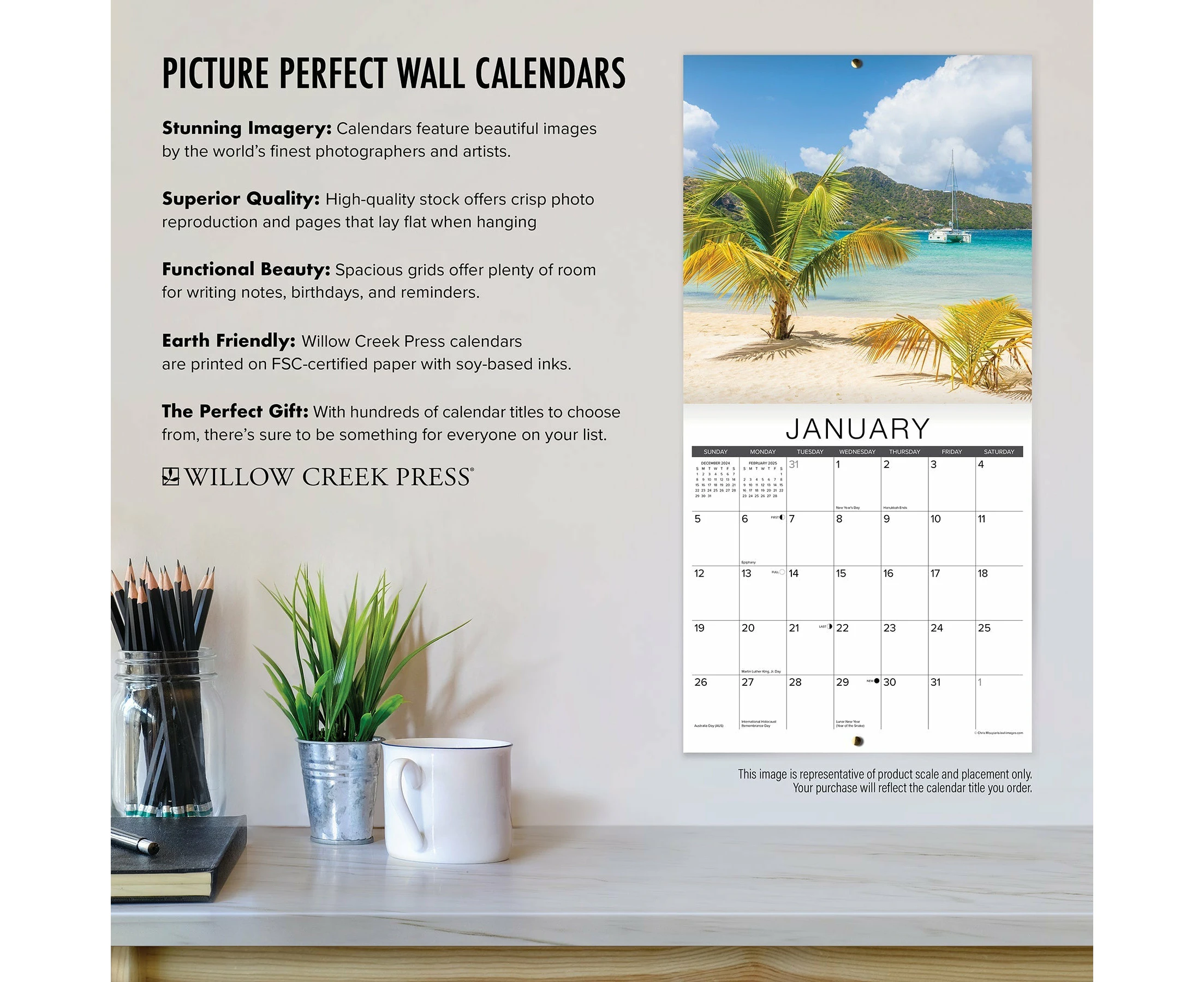 2025 Bible Verses - Square Wall Calendar