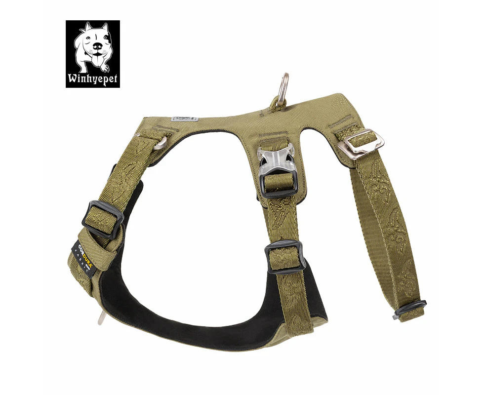 Whinhyepet Harness Army Green S