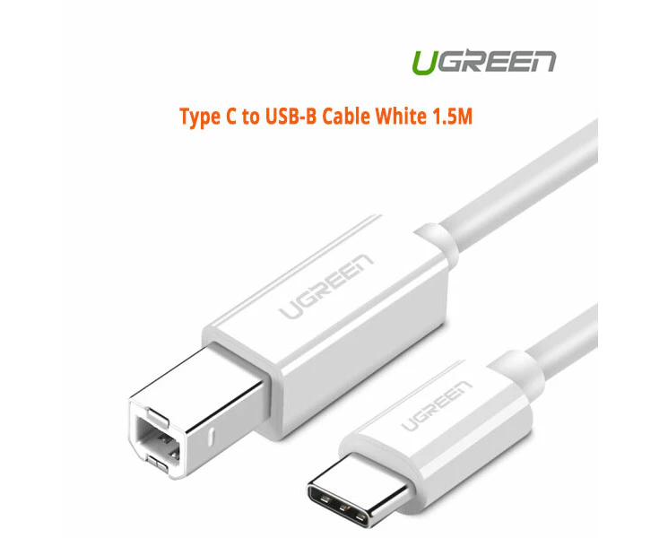 Ugreen Type C to USB-B Cable White 1.5M 40417