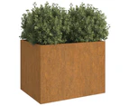 vidaXL Planter 62x47x46 cm Corten Steel