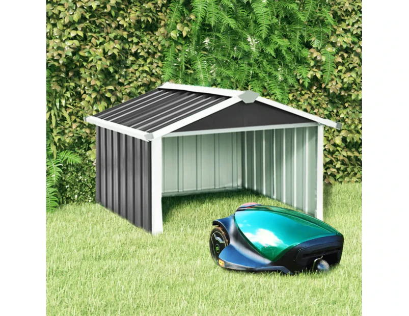 vidaXL Garden Robot Lawnmower Shed 92x97x63 cm Galvanised Steel Anthracite