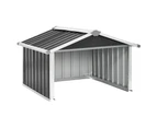 vidaXL Garden Robot Lawnmower Shed 92x97x63 cm Galvanised Steel Anthracite