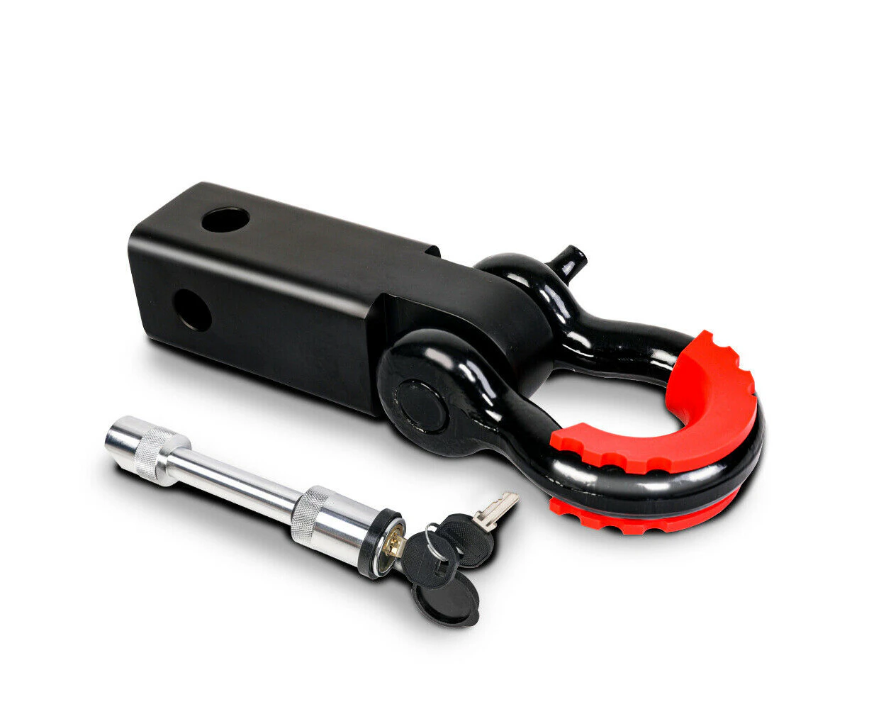 X-Bull Hitch Receiver 5T Recovery With Bow Shackle Tow Bar Off Road 4Wd