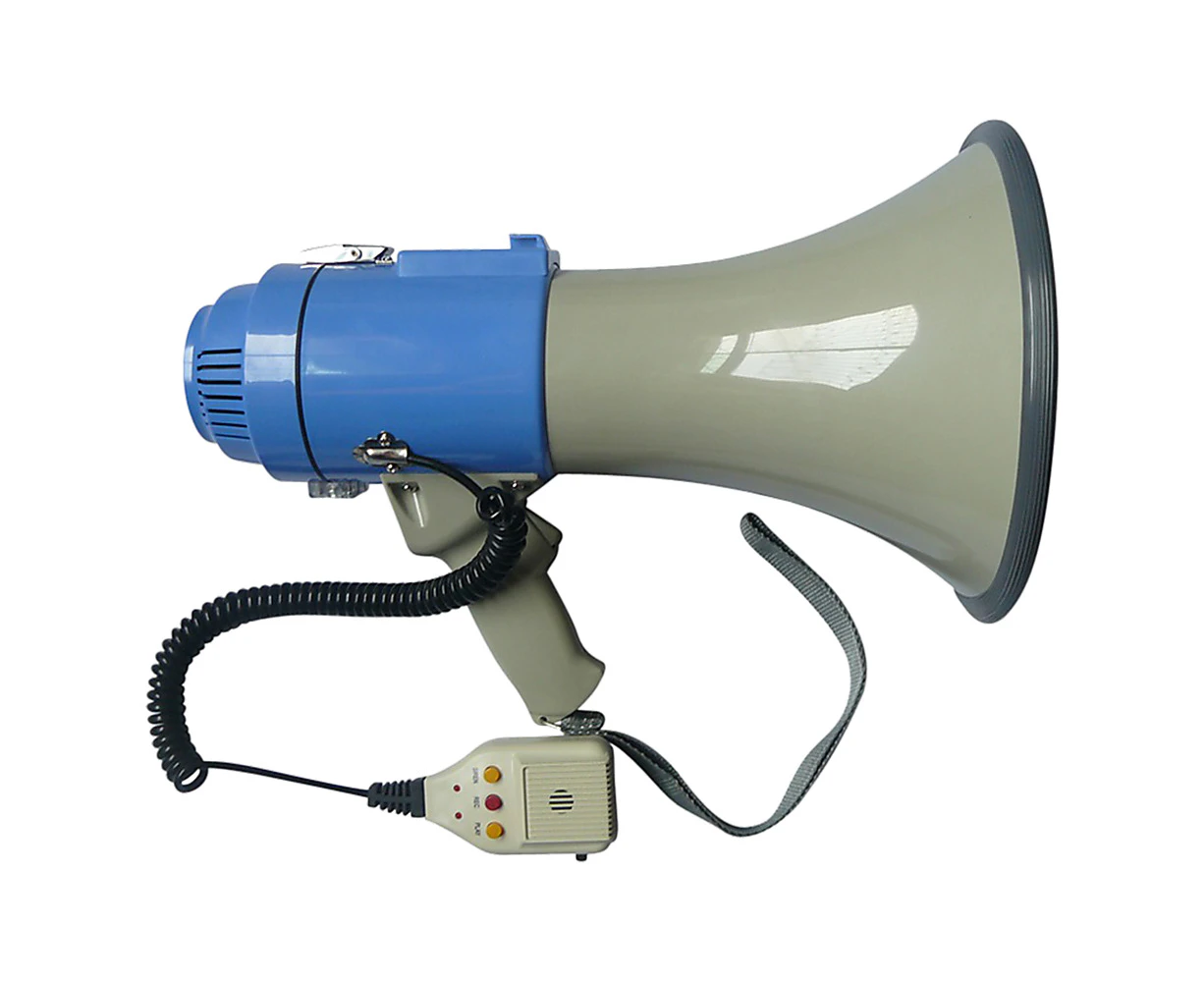 25W Megaphone PA System Loud Speaker Voice Recorder