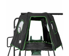 Lifespan Kids Pallas Play Tower with Metal Swing Set in Green Slide