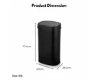 MIRAKLASS Sensor Bin 60L Black Oval MK-SB-101-JR