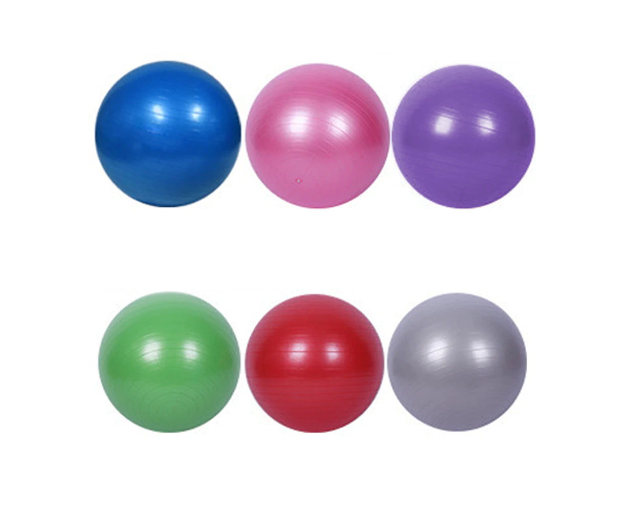 6 Pcs Pilates Exercise Ball Mini Yoga Ball,Workout Fitness Ball,Balance Ball,Improves Stability-Red+Purple+Blue+Pink+Green+Gray