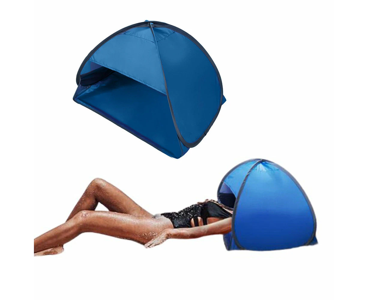 Mini Beach Headrest Tent UV Protection Sun Shelters Blue