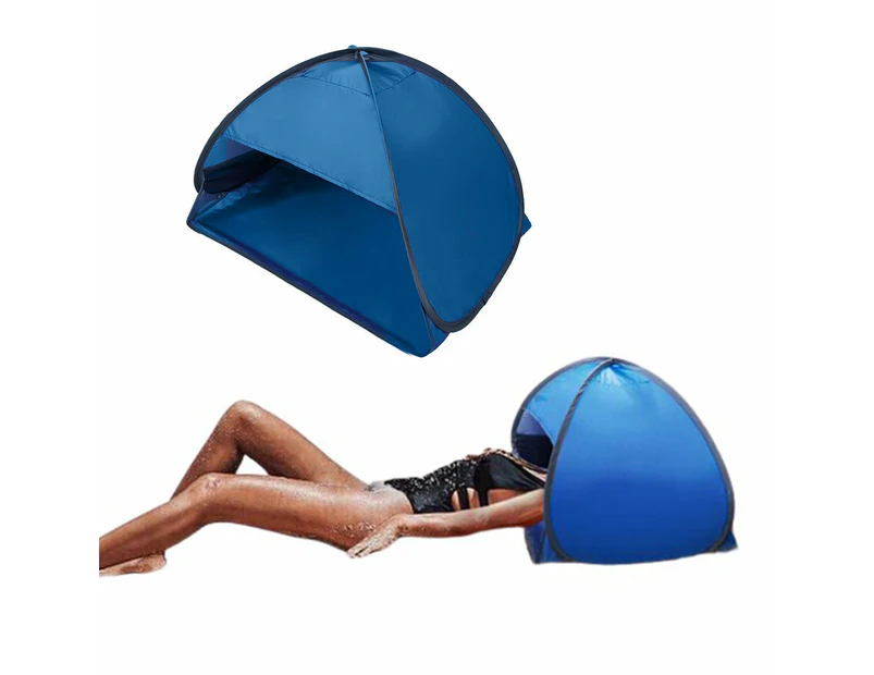 Mini Beach Headrest Tent UV Protection Sun Shelters Blue