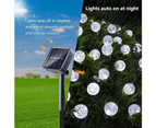 50 LED Garden Solar Lights, Waterproof String Lights Outdoor Fairy Lights Globe Crystal Balls Decorative Lighting for Garden Yard Home Party Wedding Christ