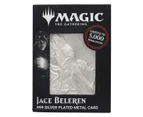 Magic The Gathering Jace Beleren Limited Edition .999 Silver Plated Collectible Metal Card