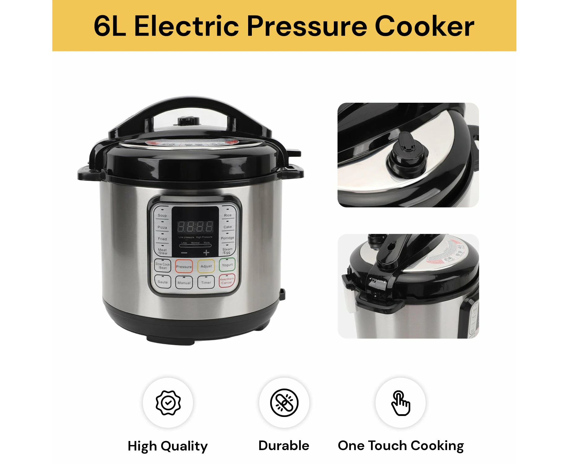 6L Electric Pressure Cooker