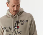 Tommy Hilfiger Men's Mirror Graphic Hoodie - Stone