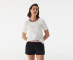 Tommy Hilfiger Women's Essential Crew Neck Short Sleeve Tee / T-Shirt / Tshirt - Fresh White