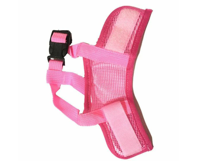 Dog Mask Mouth Muzzle - Pink