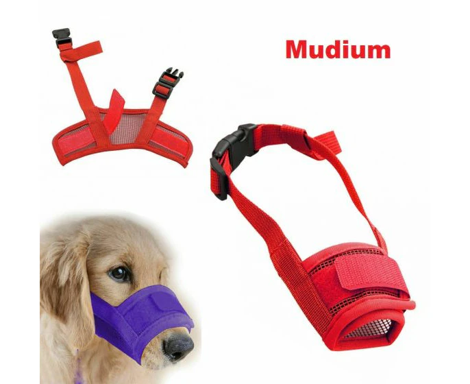 Dog Mask Mouth Muzzle - Purple