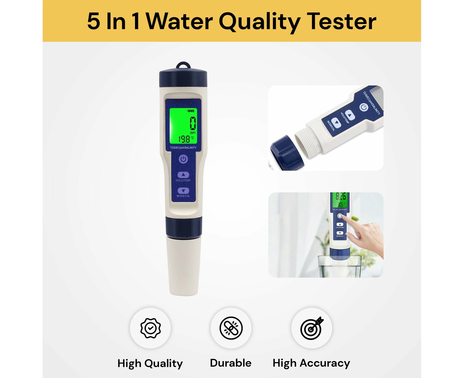 5 In 1 Water Quality Tester