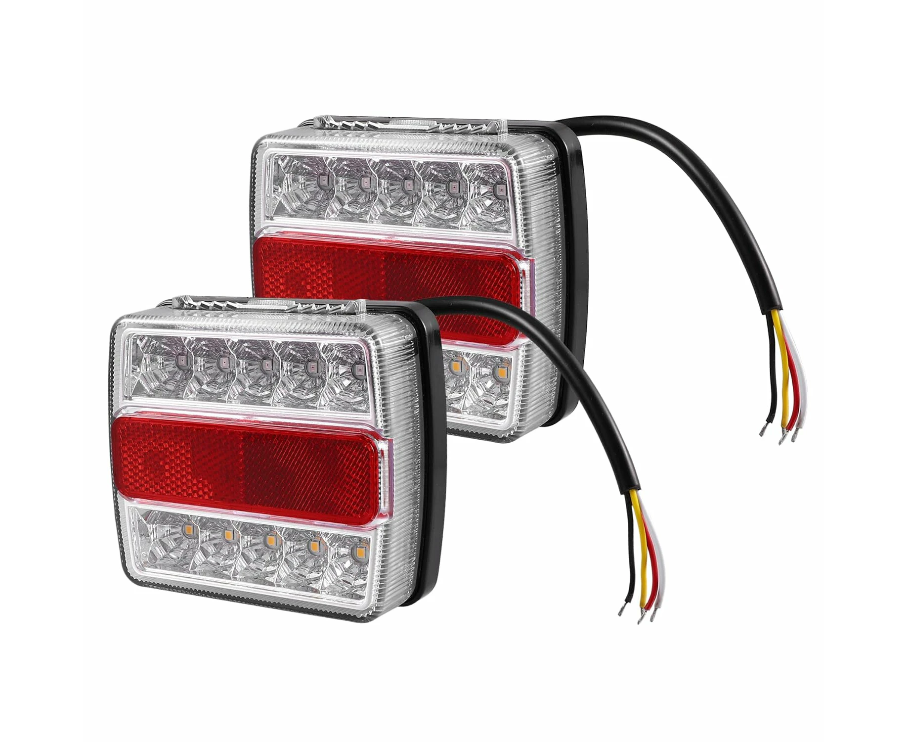 2X Submersible/Waterproof 26 LED Stop Tail Lights Kit Boat Truck Trailer lights