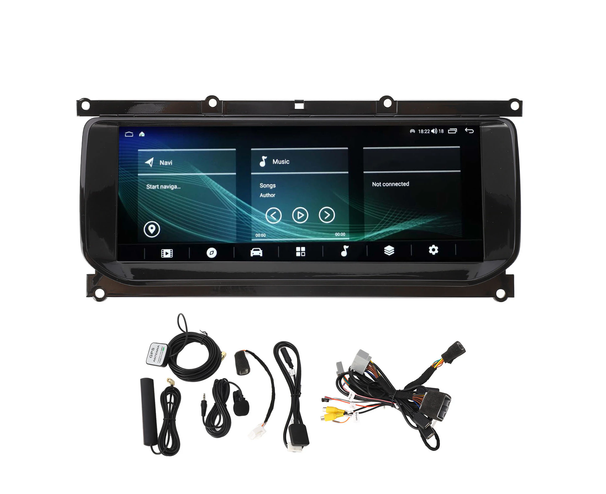 10.25in Car Stereo Radio GPS Navigation Bluetooth 5.0 for Android System Carplay for Range Rover Evoque L538 for Bosch System 2012 to 2016