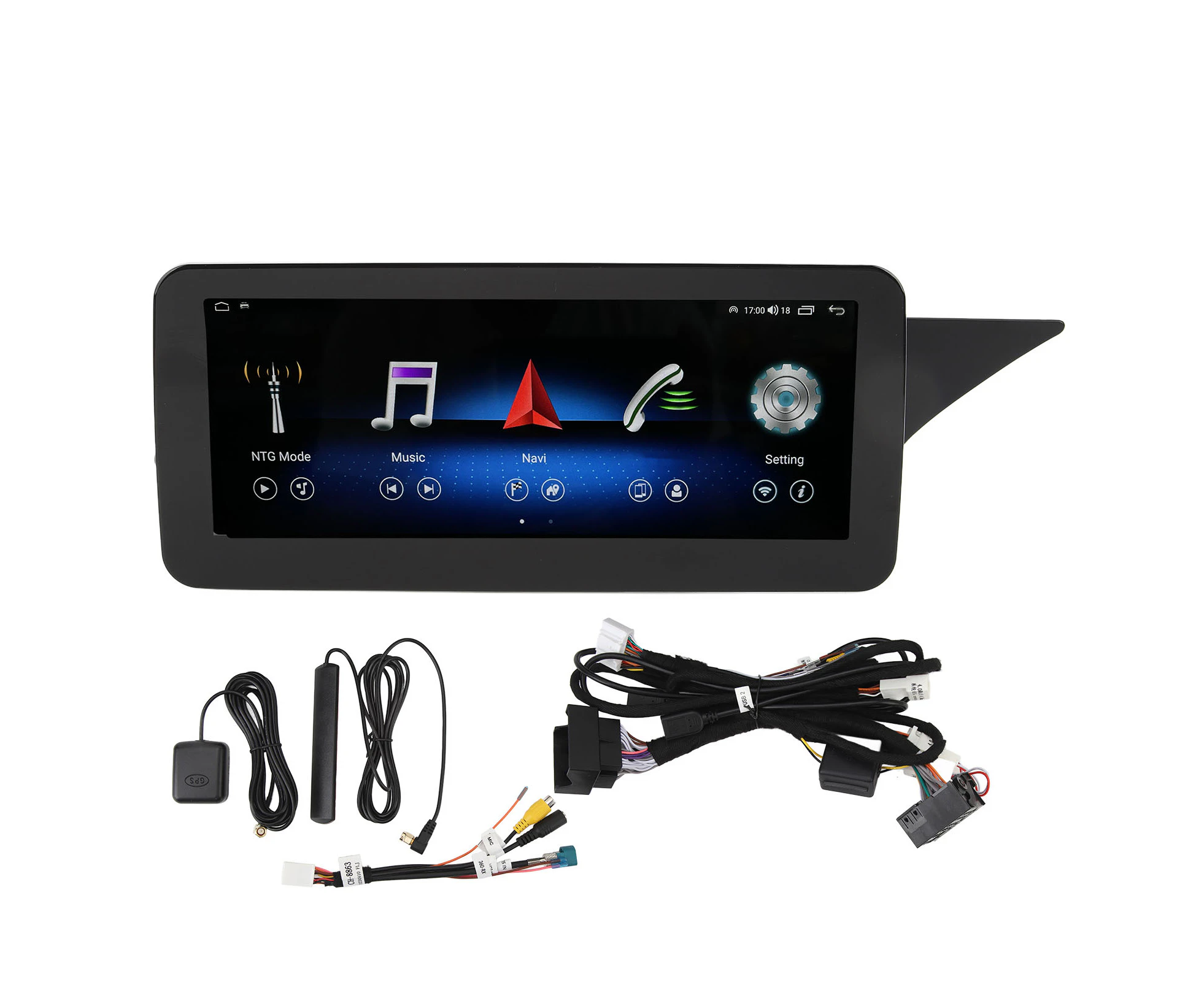 Car Stereo for Android 12 10.25in Touchscreen GPS Navigation 4G SIM Replacement for Benz E?Class W212 NTG4.0 System RHD