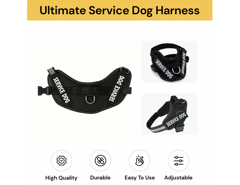 Ultimate Service Dog Harness - Black