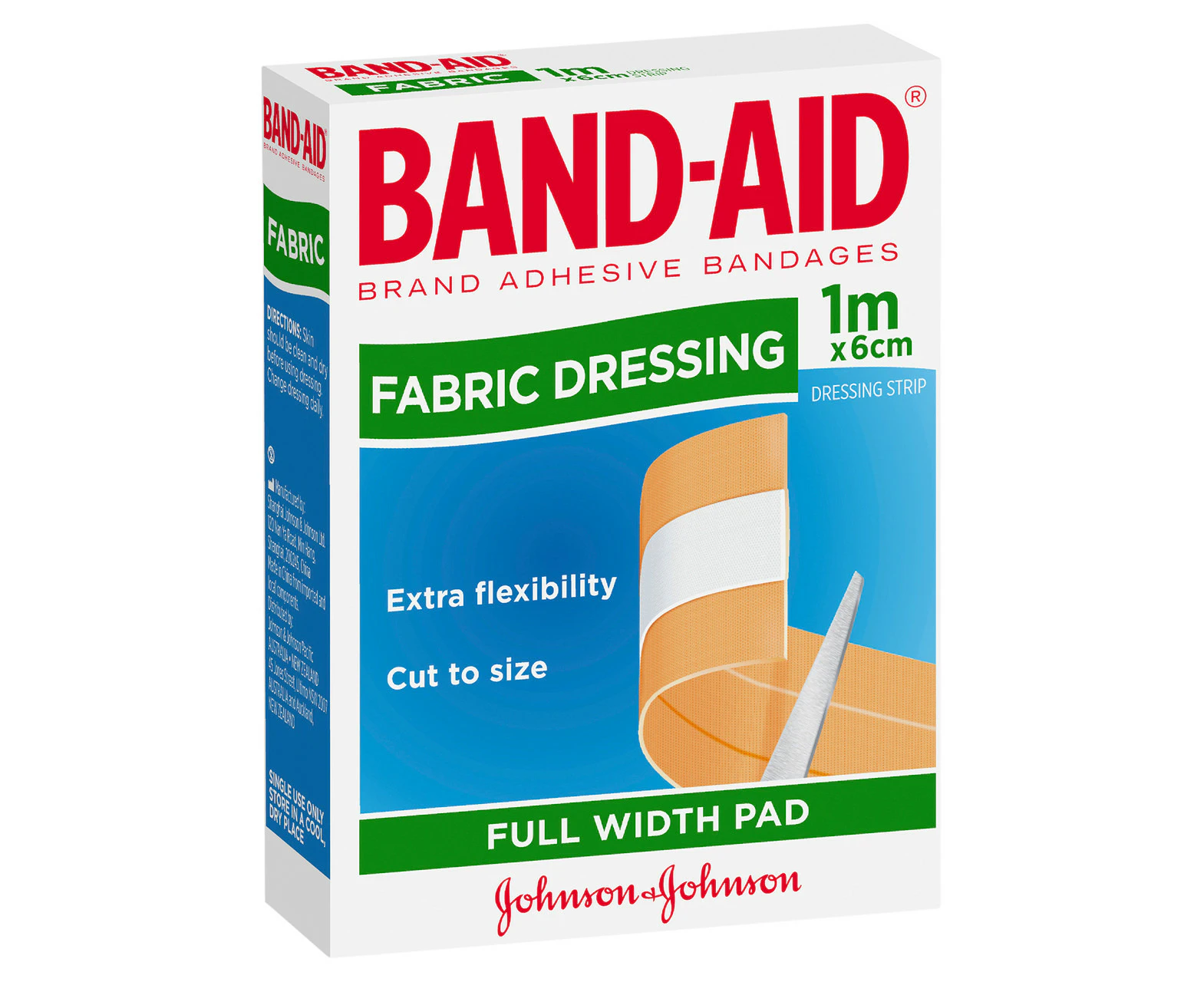 Band-Aid Fabric Dressing Full Width Pad 1m x 6cm