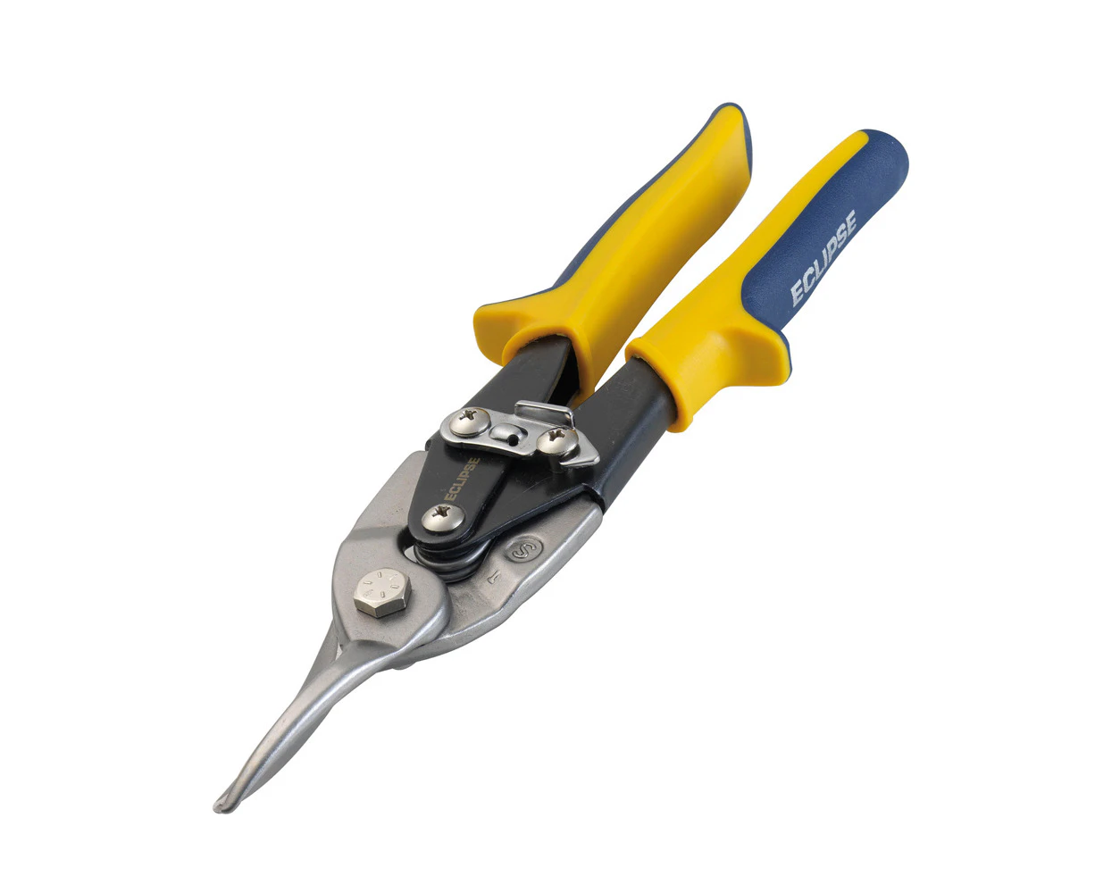 Eclipse Pro Tools Aviation Snip Straight & Wide Curves Cutting Tool 250mm Yellow