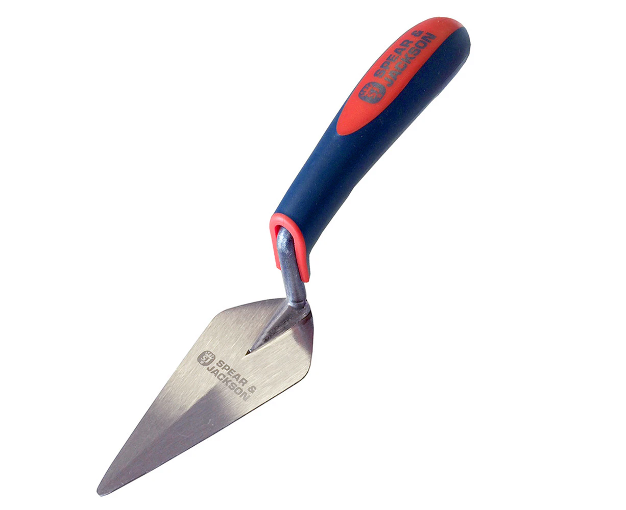 Spear & Jackson Pointing C/S Trowel Soft Grip Masonry Brickworking Tool 150mm