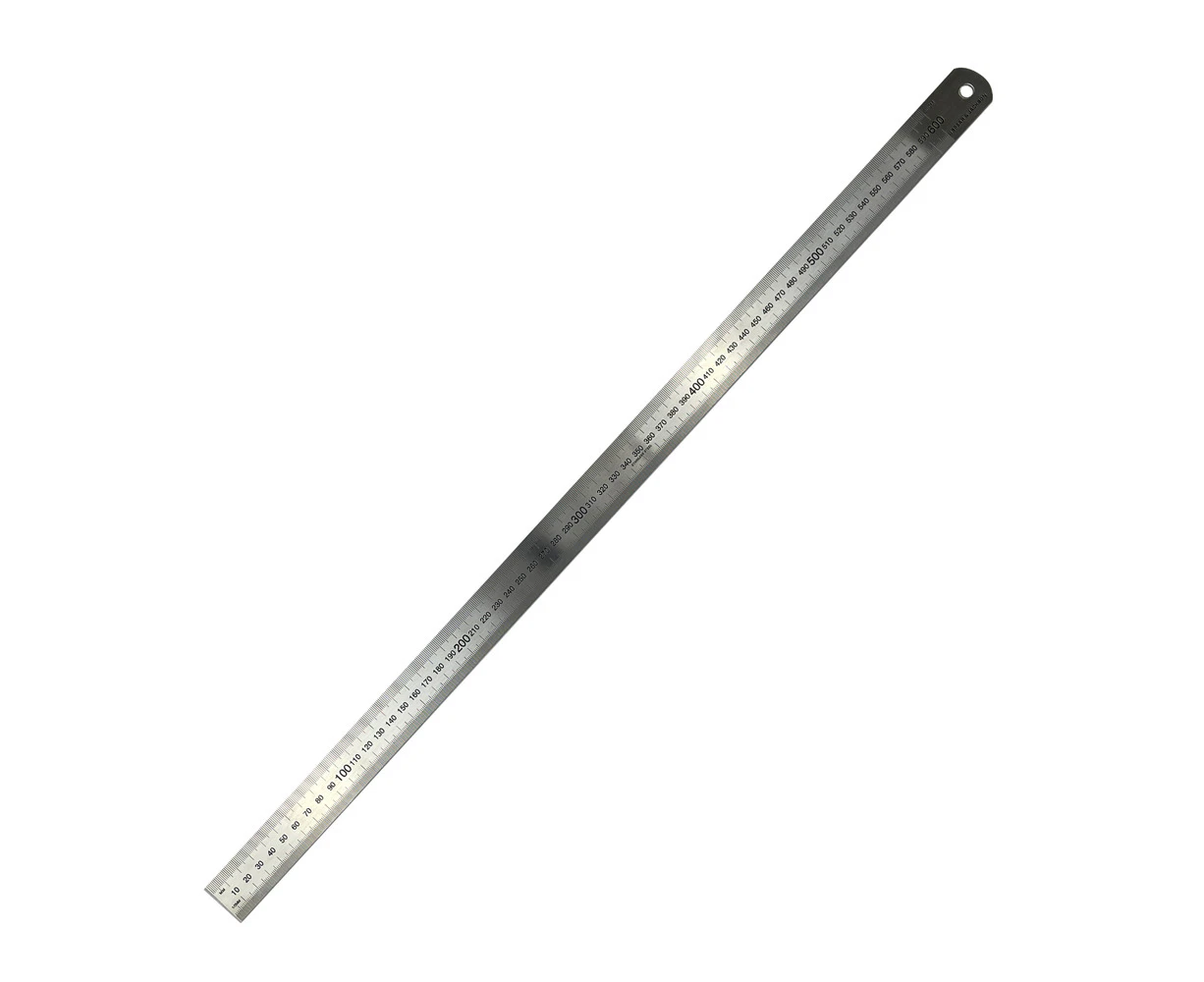 Spear & Jackson S/Steel Ruler Double Sided Metric Measuring Tool 600mm Silver