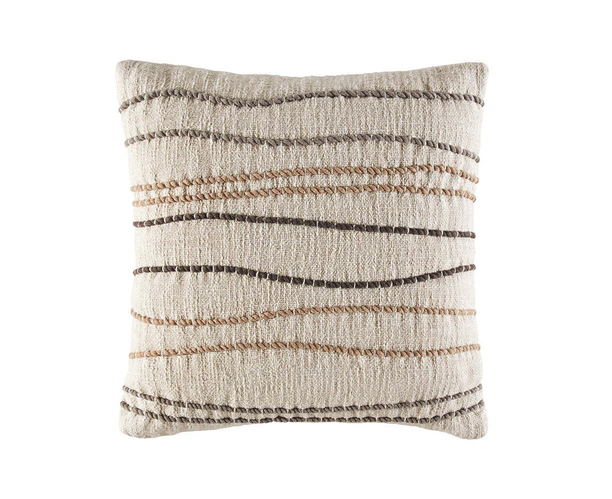 Kas Australia Sibella Filled Cushion/Pillow Home Decor Square 50x50cm Neutral