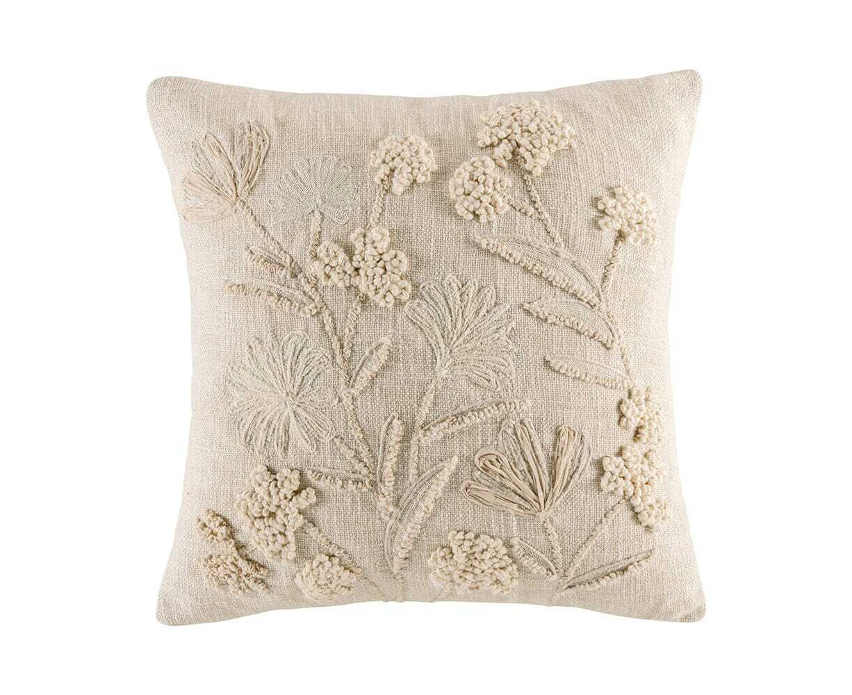 Kas Australia Mika Filled Cushion/Throw Pillow Decor Square 50x50cm Natural