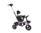 Bopeep Kids Tricycle Trike Ride On Toy Toddler Balance Bike Pram Stroller Purple