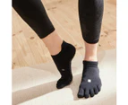 Kimjaly Non-Slip Yoga Socks - Grey Blue