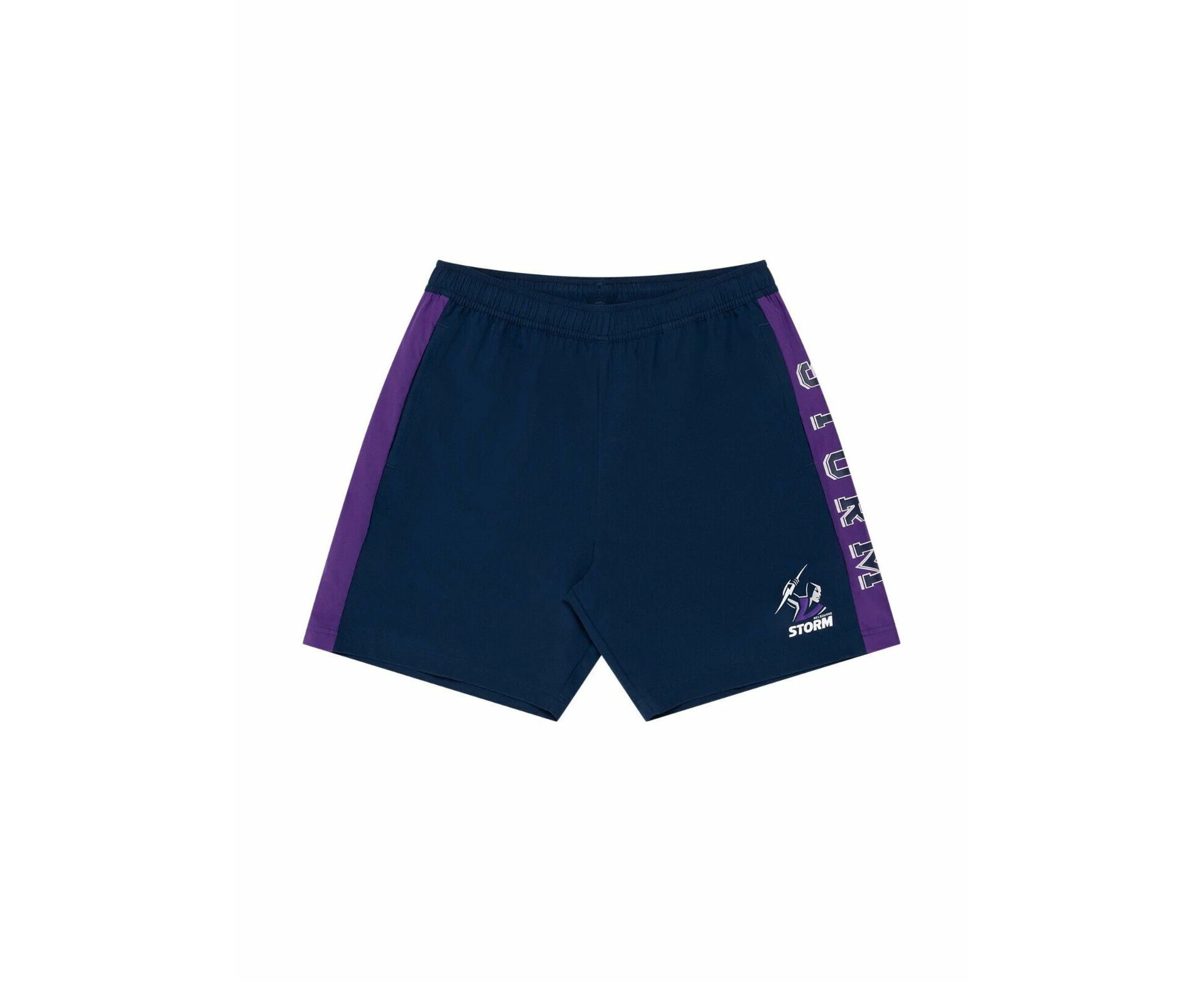 NRL Panel Performance Shorts - Melbourne Storm - Supporter - Adult - Mens