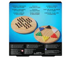 Classic Games Wooden Solitaire/Chinese Checkers Board Game Set 1-6 Player 3+