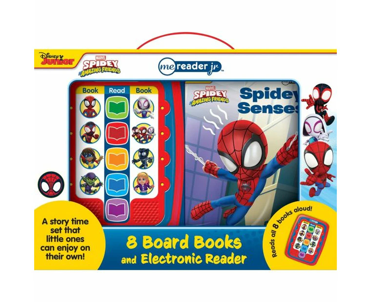 8 Pack Disney Junior Marvel Spidey and His Amazing Friends Board Books and Electronic Reader