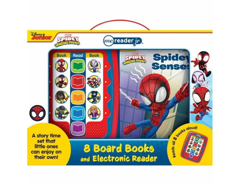 8 Pack Disney Junior Marvel Spidey and His Amazing Friends Board Books and Electronic Reader