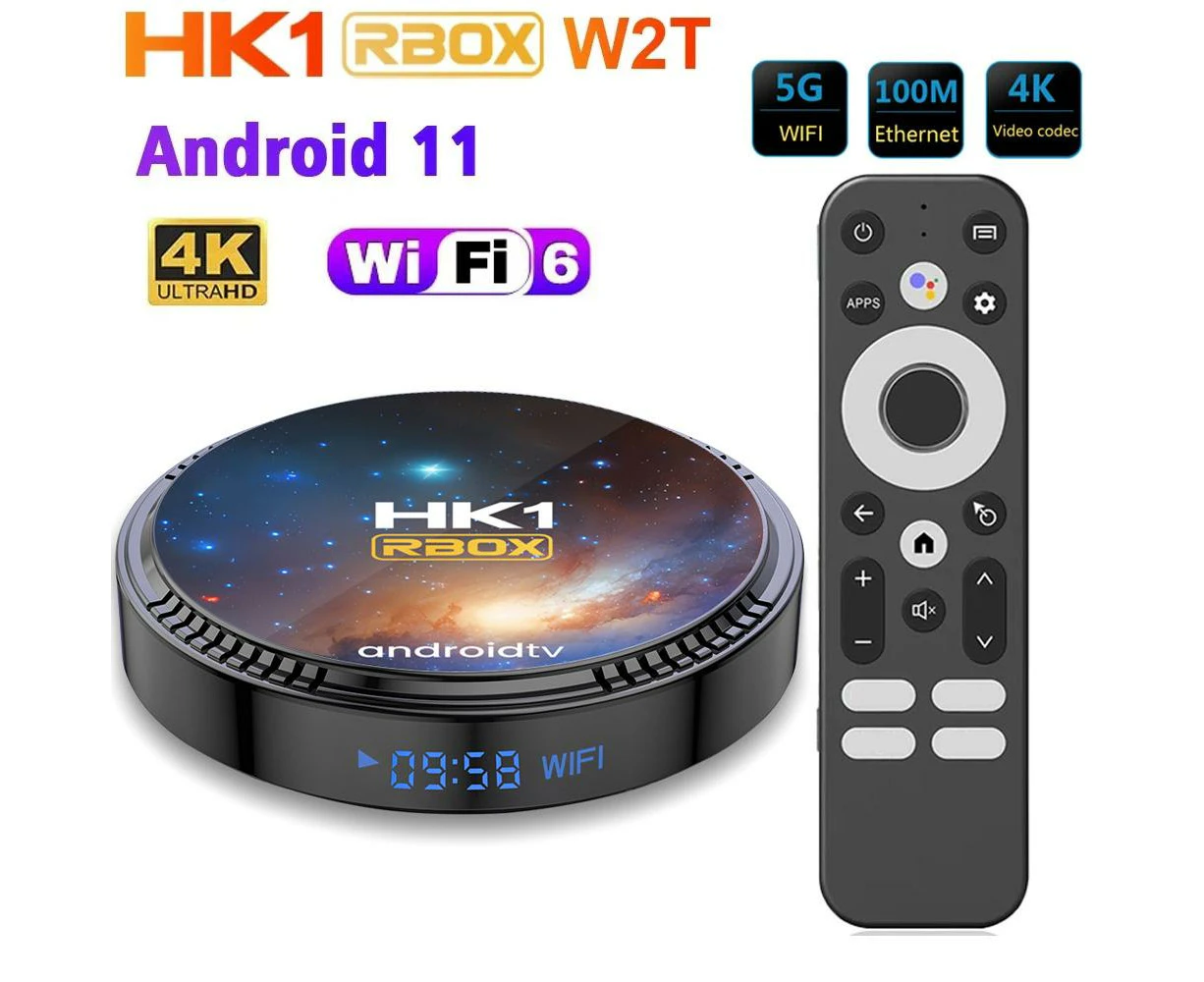 HK1 RBOX W2T Smart TV BOX BT Media Player 4GB 64GB