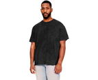 Casual Classics Unisex Adult Acid Wash Ringspun Cotton T-Shirt (Acid Black) - AB638